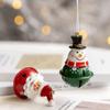 Lovely Iron Christmas Hanging Bell Red Green Bell Cartoon Santa Claus DIY Drop Pendants