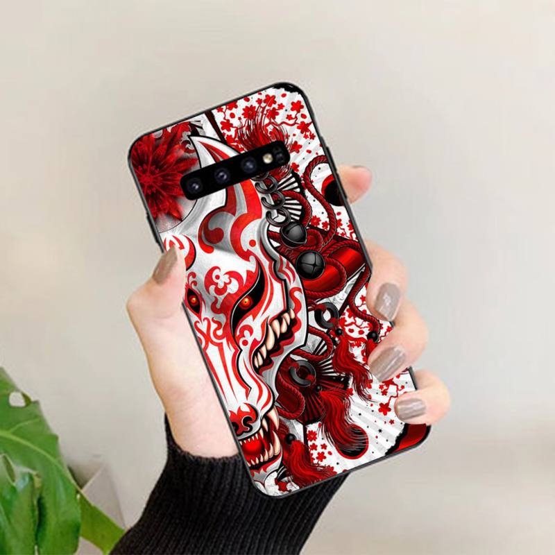 

Чехол для телефона YNDFCNB Samurai Oni Mask для Samsung S20 lite S21 S10 S9 plus для Redmi Note8 9pro для Huawei Y6 Y7 prime 2019