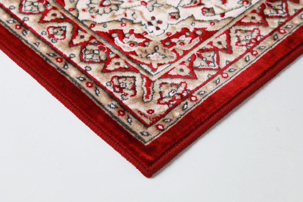 IKEHIKO Mendel Wine Entrance Mat, Dynasty Pattern, Approx. 50 X 80 Cm, Washable, #2028030