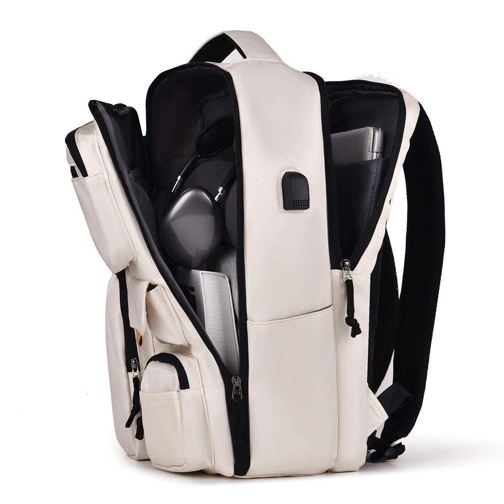 Trendy Unisex Macaron Backpack: Lightweight School, Commuting & Travel Laptop Bag