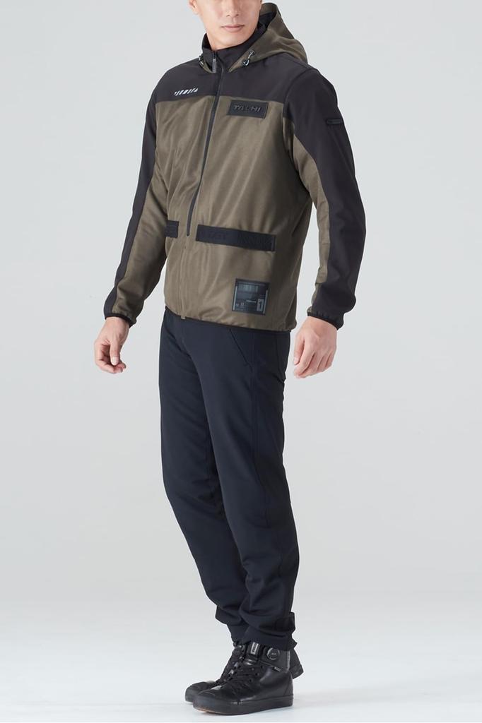 RS Taichi RSJ334 Motorcycle Riding Jacket, Spring and Summer, Breathable, Mesh, Built-in CE Protector, Hood Fixable, Air Flip, Parka, XXL