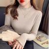 Women's Slim Fit High Neck Long Sleeve Knit Top