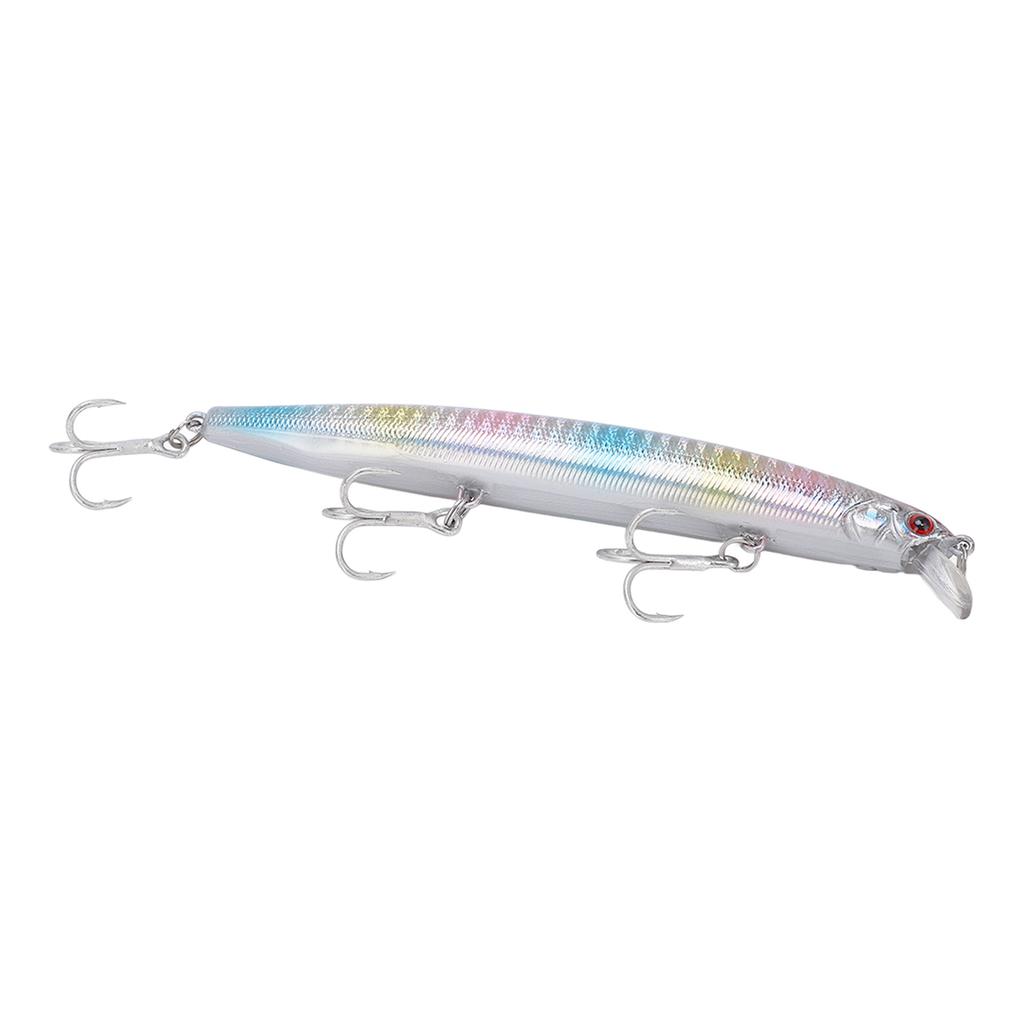 Anti Corrosion Minnow Lure 3D Eyes Fishing Hard Bait Fishing Tackles with 3 Sharp BarbsNo. 3