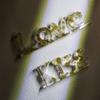 Letters Resin Mold DIY Crafts Epoxy Casting Molds Kiss Love Silicone Mould Home Decorations Handmade Valentines Day Gift