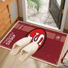 Vintage 49ers Football Teppich Büro Teppich Rutschfeste Matte, Stuhlmatte Bodenbelag für Gaming, Schlafzimmer, Wohnzimmer, Heimdekoration Weihnachtsgeschenk