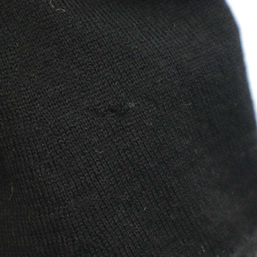 GUCCI Made in Italy Wool Blend Long sleeve Sleeve ribbon Cut S black Women Used