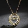 Cao Shi's Heart Zircon Necklace for Mothers - Perfect Mother's Day Gift