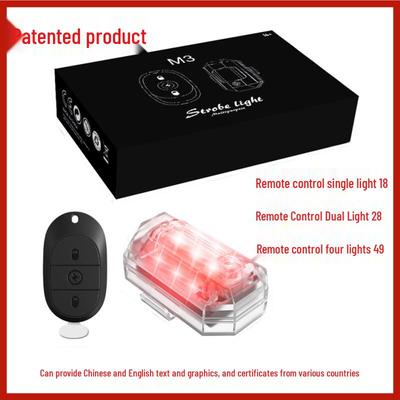 M3 Strobe Aircraft & Vehicle Anti-Collision Light - Remote Controlled, Waterproof, Long Battery, Outdoor Navigation