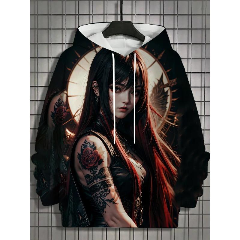 

3D Аниме Мужская мода толстовки с принтом осень-зима ropa Дизайнерские толстовки Повседневные новинки в толстовках и свитшотах мужская одежда 2000 года M