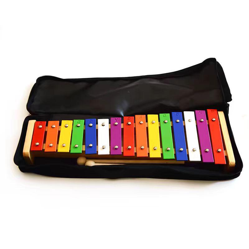 

Радужный 15-нотный алюминиевый ксилофон: Орф-инструмент для раннего образования детей и школьного использования