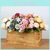 Beautiful Rose And Peony Bouquet Realistic Artificial Flowers For Indoor Decor