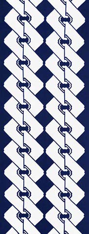 

Edoten Todaya Shoten Pear-dyed Hand Towel Yoshiwara Tsunagi (Large) 706