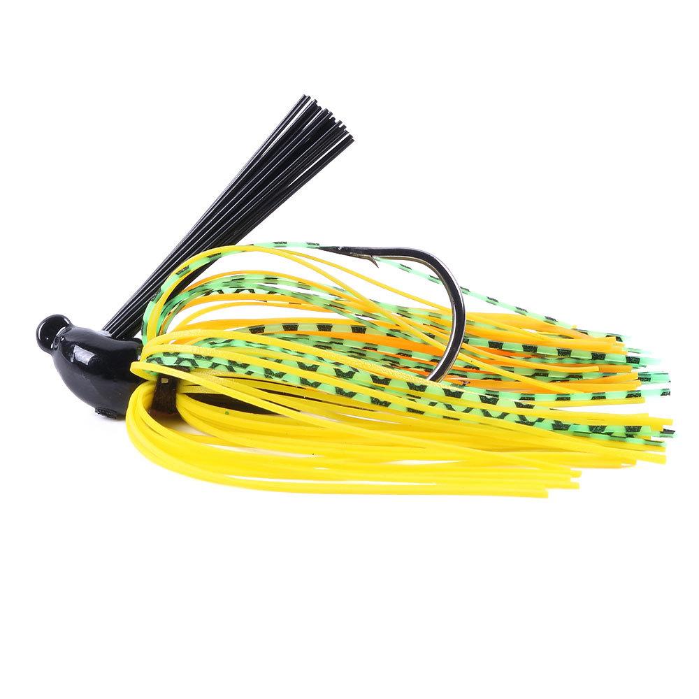 1PC Fishing Lure 10g Head Metal Bait With Rubber Skirt Artificial Wobbler Buzzbait Jigging Lure Spinner Bait Fishing Stuff