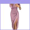 Elegant Women's Off Shoulder Long Sleeve Bodycon Evening Cocktail Party Dress