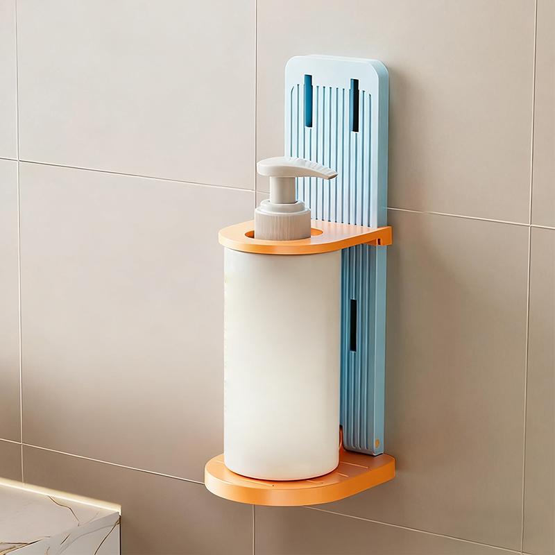 

1Pc Retractable Bathroom Shampoo And Shower Gel Storage Rack Bathroom Storage Supplies Household Hand Soap Storage Rack A