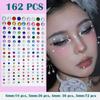Acrylic Diamond Face & Eyebrow Stickers for Party Makeup and DIY.