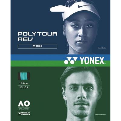 YONEX Poly Tour Rev Tennis String 1.25mm 12m Mint Green
