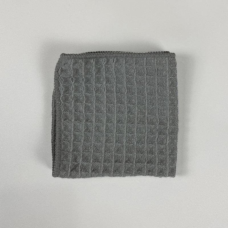 Waffle Weave Microfiber Dishcloth - Thick, Absorbent Kitchen and Bar Cleaning Towel