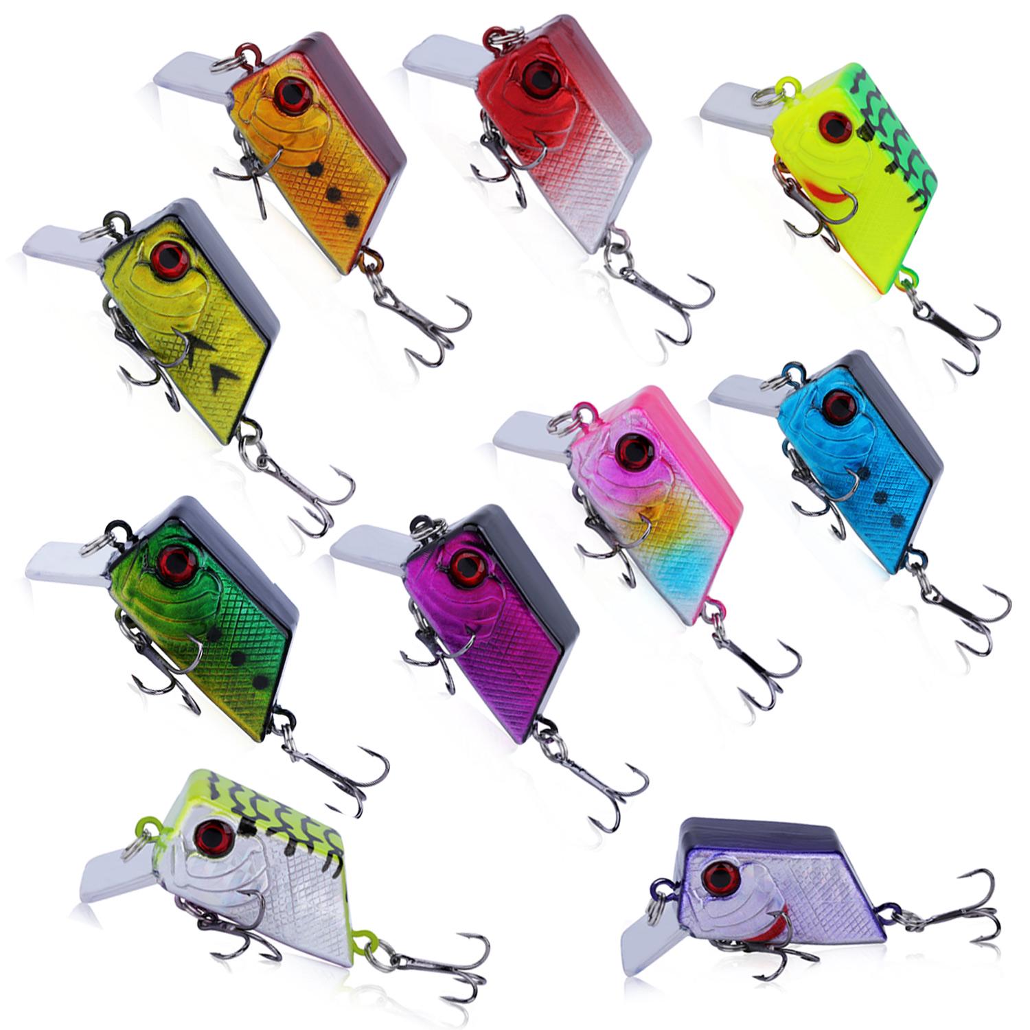 

Рыболовные приманки Искусственные приманки Рыболовные снасти Реалистичная рыболовная приманка 6-сегментная жесткая приманка Медленная 9pcs