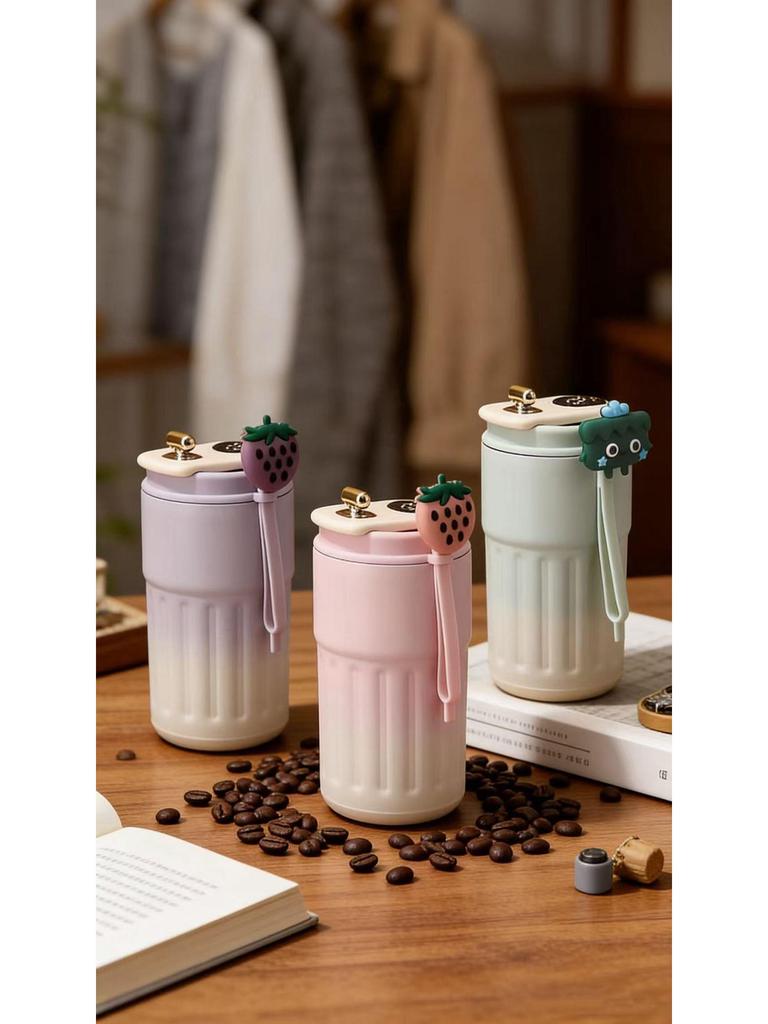 316 Edelstahl Smarte Isolierte Tragbare Trinkbecher mit Trageseil