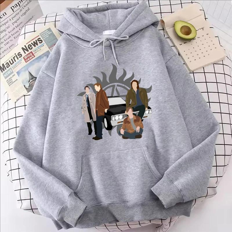Autumn Winter Men Casual Fashion Streetwear Long Sleeve Fleece Pullover Sweatshirts Women Funny O-Neck Print Tops Hoodie