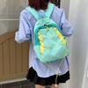 SCIONE New Fashion Backpack Japanese Style Stitching Contrast Drawstring Backpack Lightweight Sports Outdoor Travel Bag Student Schoolbag