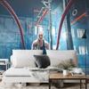 Photomural Woman During Self-Adhesive Mural 315x210
