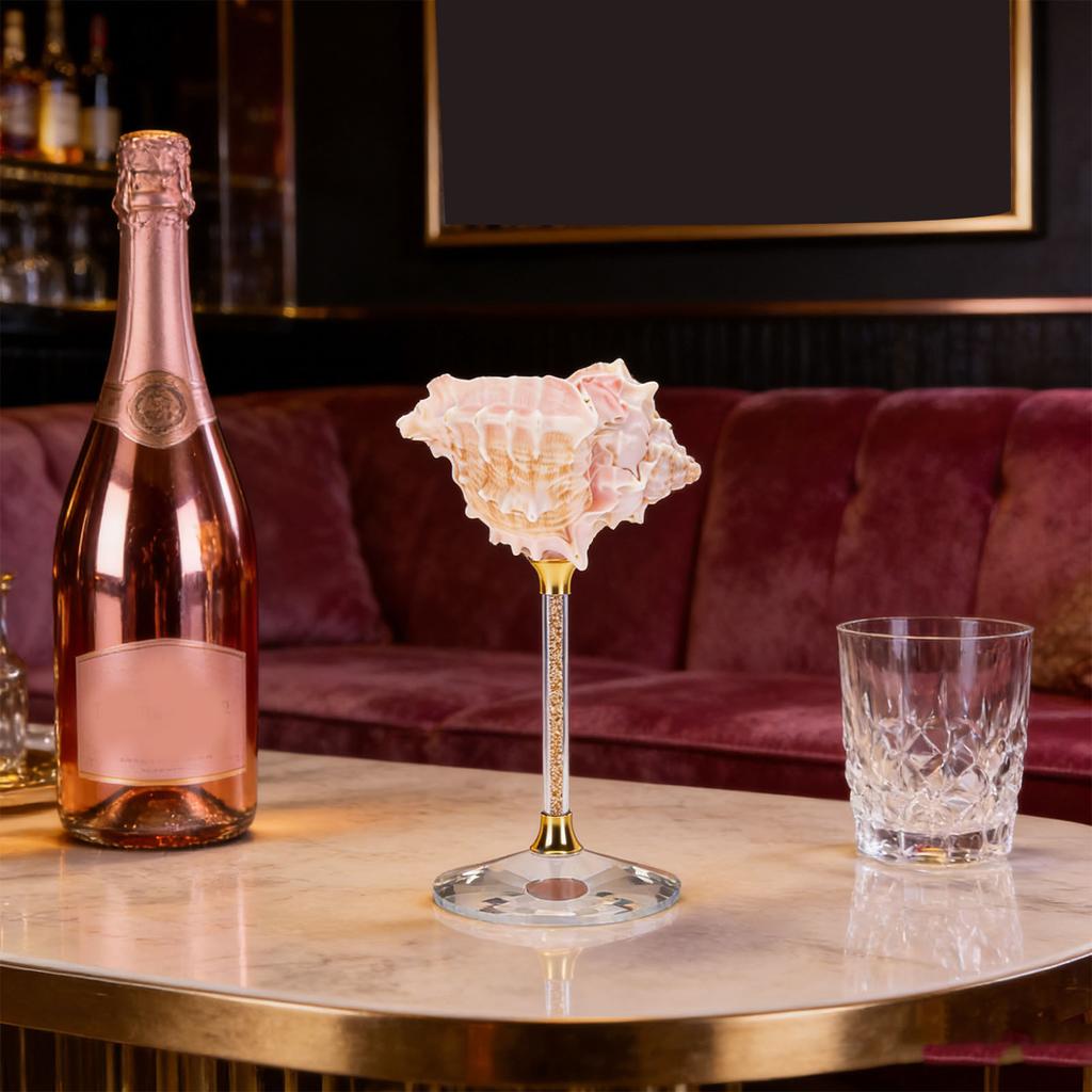 Zee    Beker Gepolijste Kelk Zee  Ontwerp Elegante Koude Drankbeker Tafeldecoratie