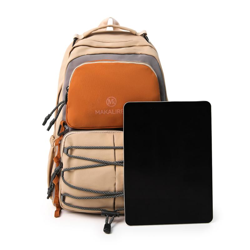 Unisex Outdoor Backpack Color Block Waterproof Backpack