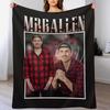 Mrballen Vintage T Shirt Throw Blanket Foldable Soft Warm Blanket for Outdoor Use