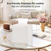 Large-Capacity Drawer Box PU Leather Foldable Tissue Box Modern Square Tissue Box  Car