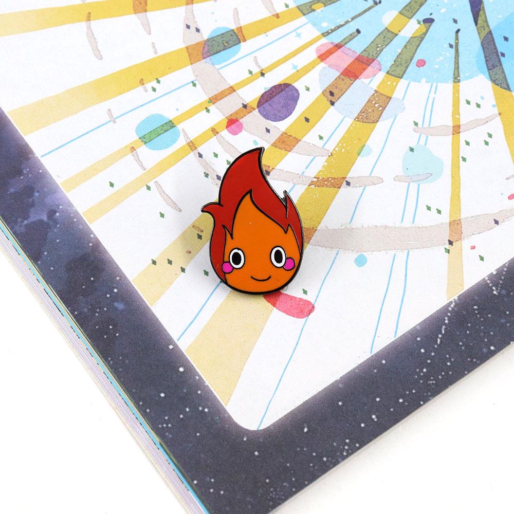 Adorable Fire Demon Anime Brooch - Japanese Animation Merchandise