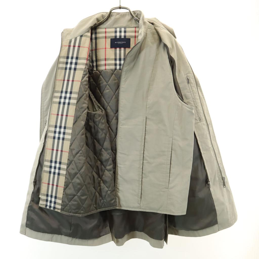 Burberry 3WAY Stainless Collar Coat M Khaki Sanyo Shokai Men's Used