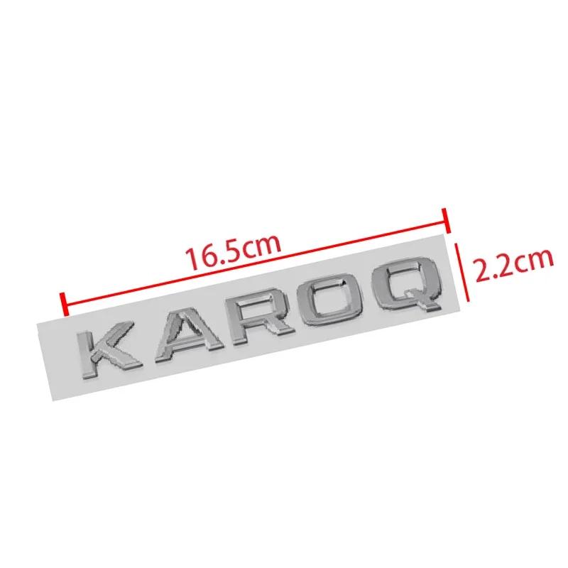 AFO1 1pcs 3D Metal High Quality Silver/black Car Letter Emblem Rear Tail Trunk Decals Badge Sticker Decal Styling For Skoda