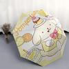 1pc Pompompurin Cute Dessert Party Umbrella with Plastic Handle,Compact & Stylish,Suitable for All Seasons Home Travel Outdoor N234