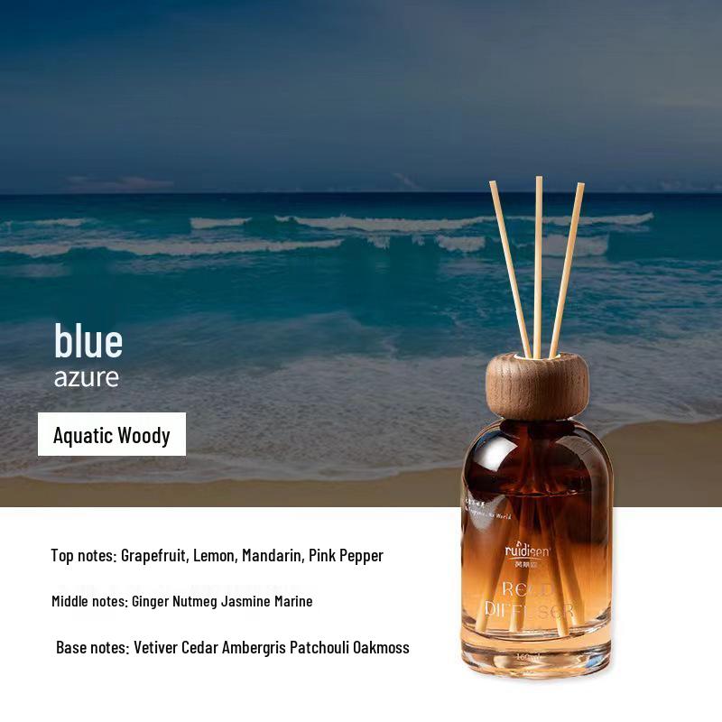 Rietison 160ml Brown Bottle Rattan Flameless Aroma Diffuser - Indoor Air Freshener & Deodorizer 160ml лазурь
