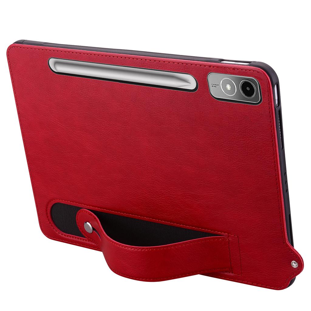 Applicable Lenovo Tab P12 Tablet Case Tab M9 Crazy Horse Pattern Wristband Bracket Anti-drop Protective Cover Xiaomi Pad8
