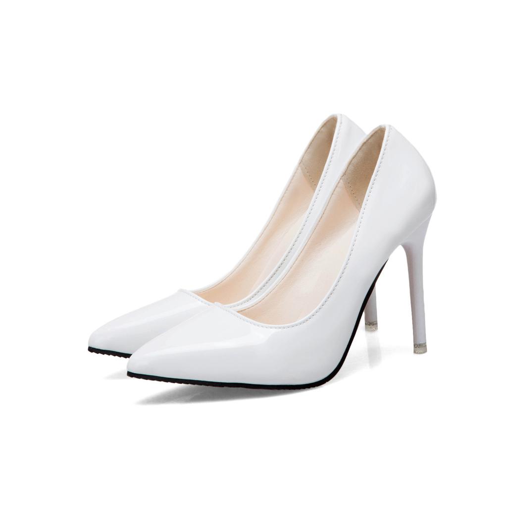 Pointed high heels new French girl job interview thin heels professional women's single shoes sexy red