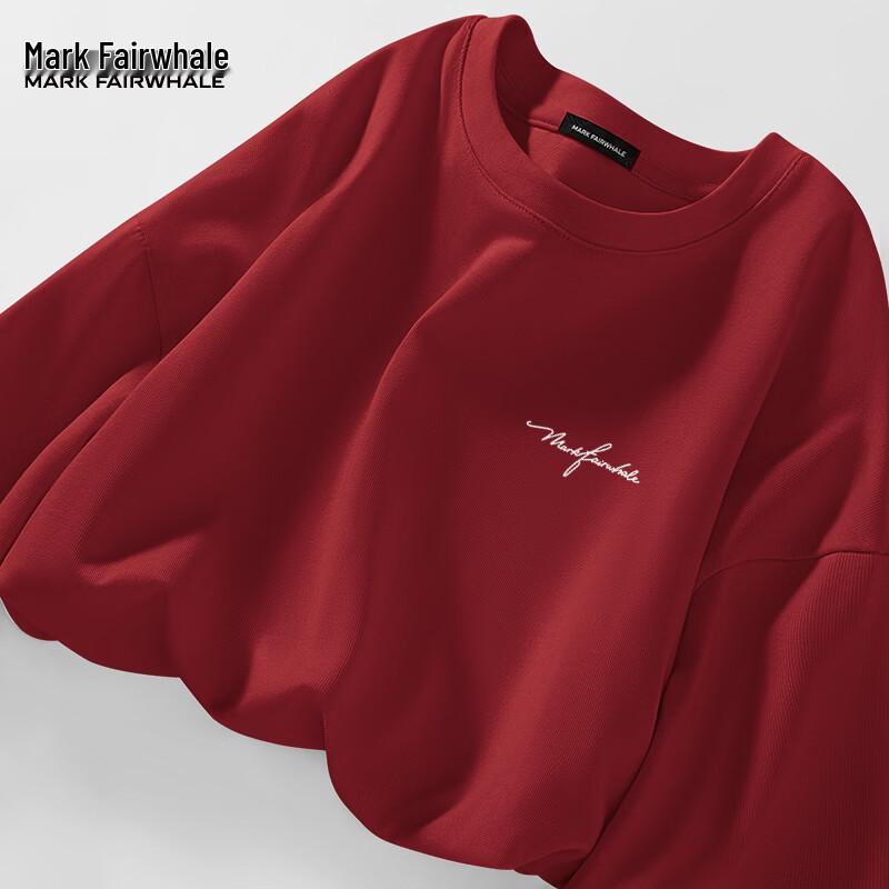Mark Fairwhale Men's Cotton Long Sleeve Crew Neck T-Shirt