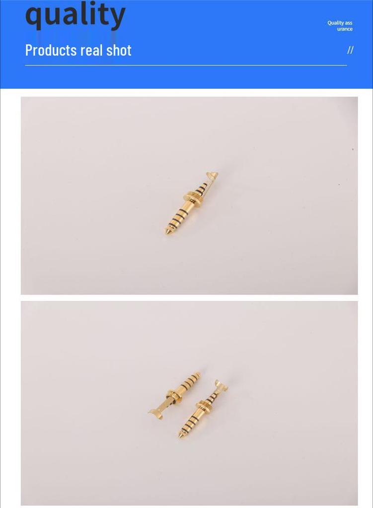 LCP High-Temp Durable 4-Pin Male Connector Plug, Gold Plated, M8*0.75 Thread