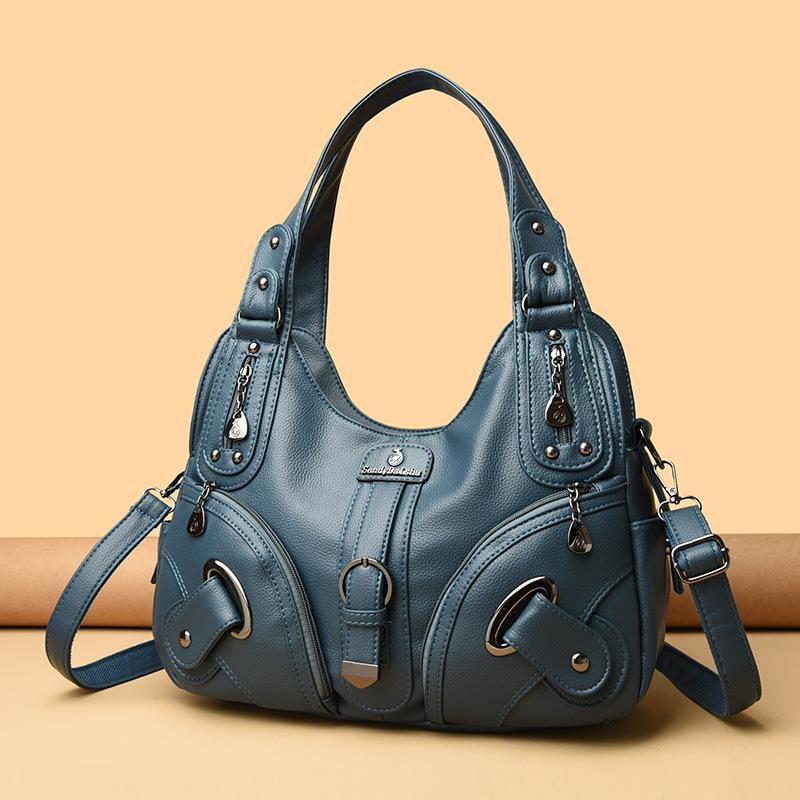 A Trendy Large-capacity Retro Tie-dyed Single-shoulder Bag and A Hand-held Crossbody Bag for Women