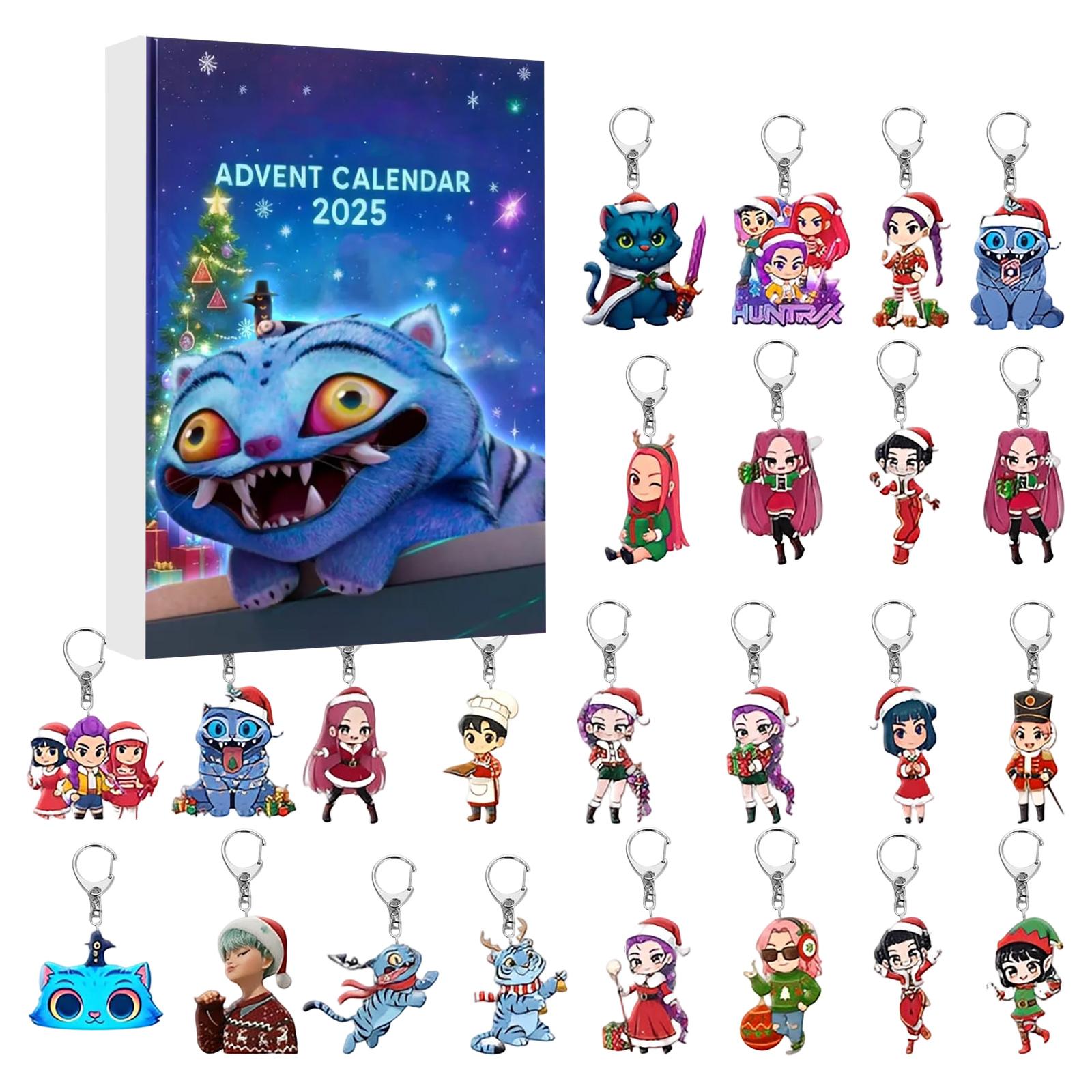 

2D Акриловый Плоский Мистери Бокс, Содержащий 24 Подвески, Идеален в качестве Праздничного Подарка. One Size