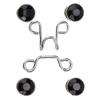 16pcs Detachable Card Slot Design Button Pins Reusable Pant Waist Button Waist Tightener  For Jeans