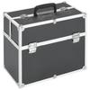 Cosmetic Case 38 X 23 X 34 Cm Black Aluminum