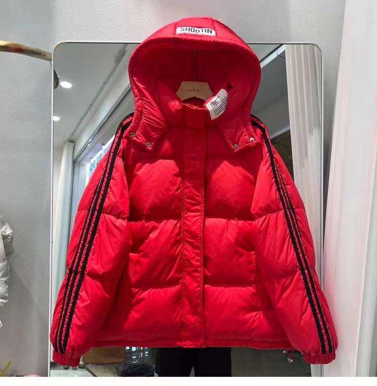New down jacket women's short hooded small winter design sense niche fashion coat