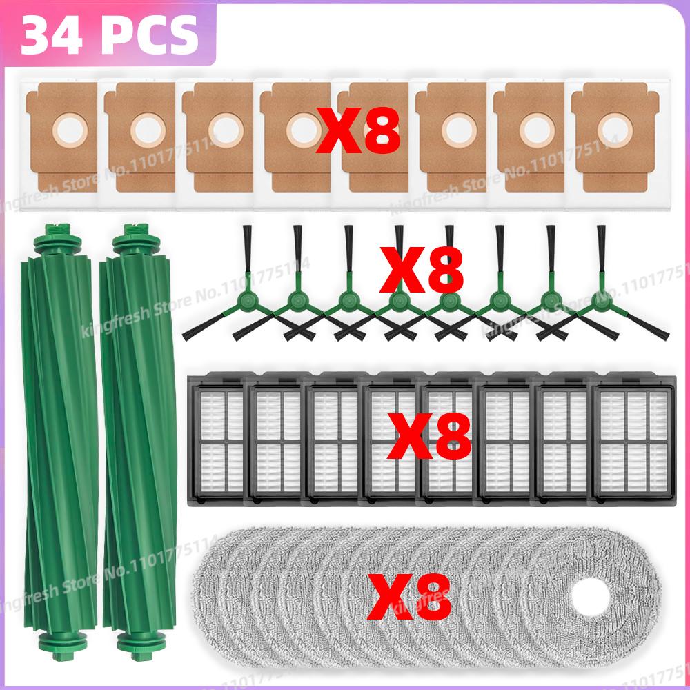 Fit For ( iRobot Roomba Plus 405 Combo / 505 Combo ) Vacuum Parts Main Roller Side Brush Mop Cloth Filter Dust Bag Accessories