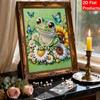 5D Little Frog Pearl Wall Art Kit 30x40cm Frameless DIY Pearl Diamond Painting Floral Gem Art for Living Room/Bedroom Home Wall Decor