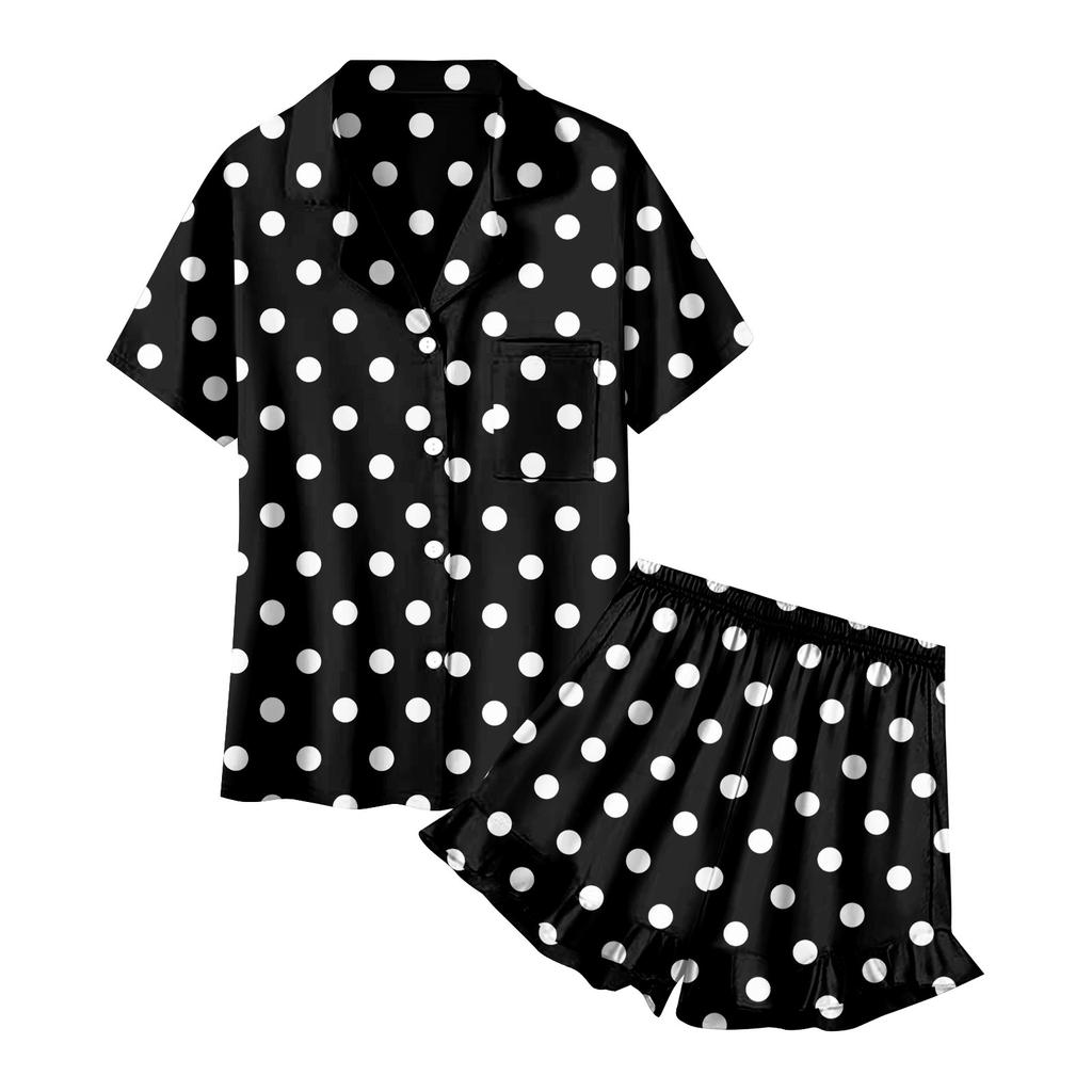 Barneklær Hjemmeklær Pyjamassett Kortarmet Topp Shorts Todelt Sett Yttertøy Lek Cardigan Klær