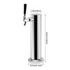 Beer Dispenser, Single Tap Beer Tower, Beverage Dispenser Kegerator Stainless Steel for Bars, Homes, Hotels, and Restaurants