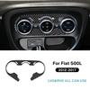 For Fiat 500L 2012 2013 2014 2015 2016 2017 LHD RHD Real Soft Carbon Fiber Car Central Control AC Inner Outer Frame Trim Sticker.